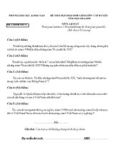 Đề 1 thi chọn học sinh giỏi lớp 9 cấp huyện năm học 2014-2015  môn lịch sử